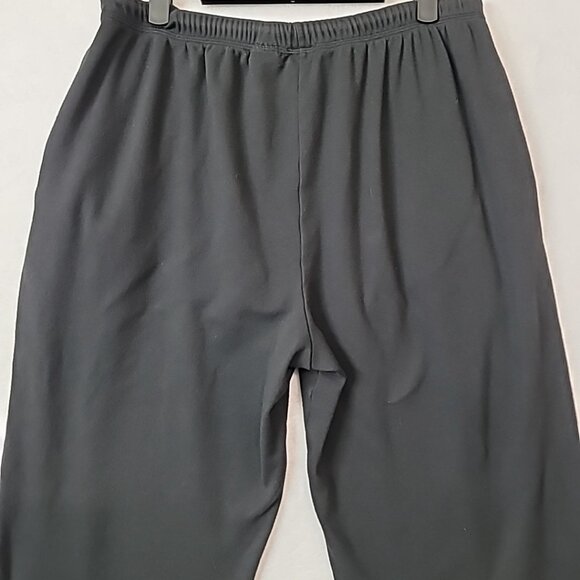 Liz & Co Women's Drawstring Sweat Pants Casual Joggers  W/ Pockets Size LG Black - Picture 7 of 15